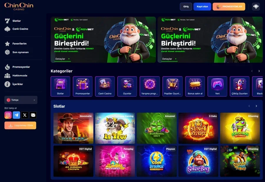 Chin Chin Casino ekran görüntüsü
